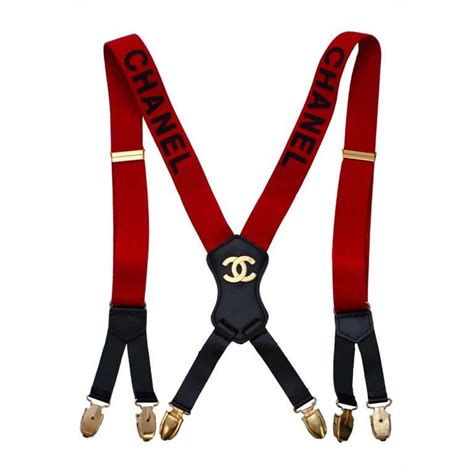 chanel suspenders pearls|saks chanel suspenders.